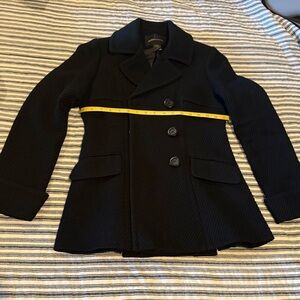 Moda International Black Pea Coat